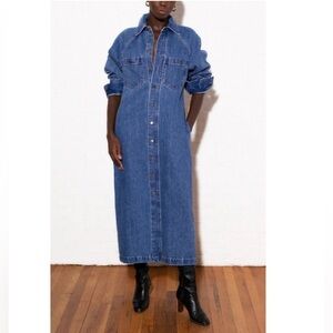 NWT Charlie Dress Mara Hoffman denim midi - S
